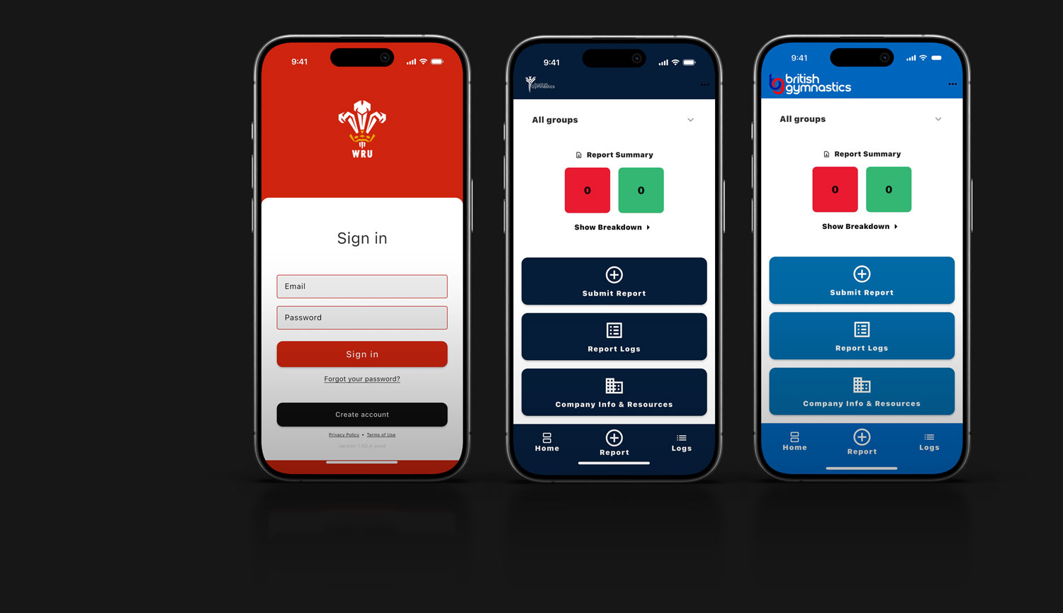 iPhone showing Proactive Reporting Dashboard