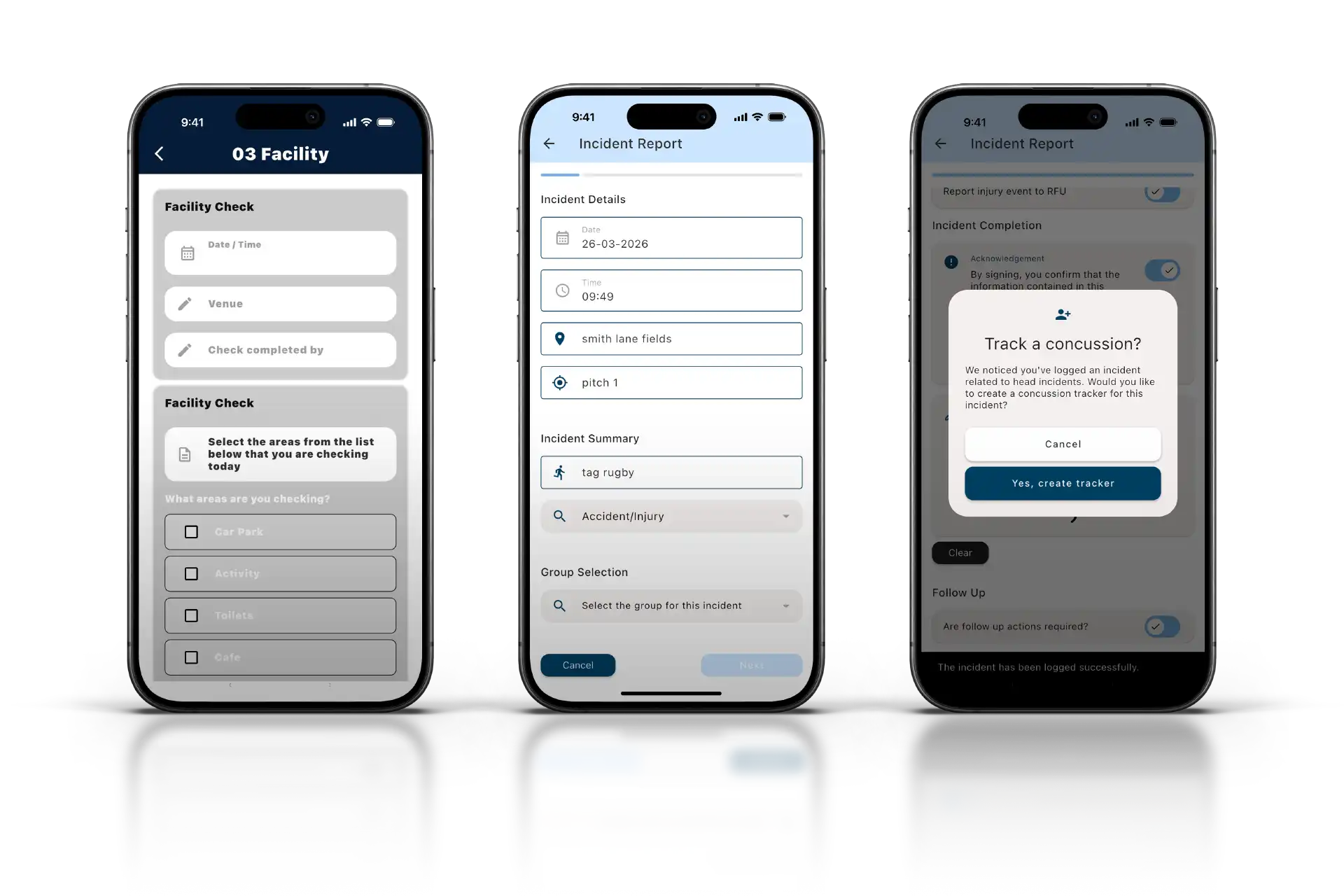 iPhone showing Proactive Reporting Dashboard
